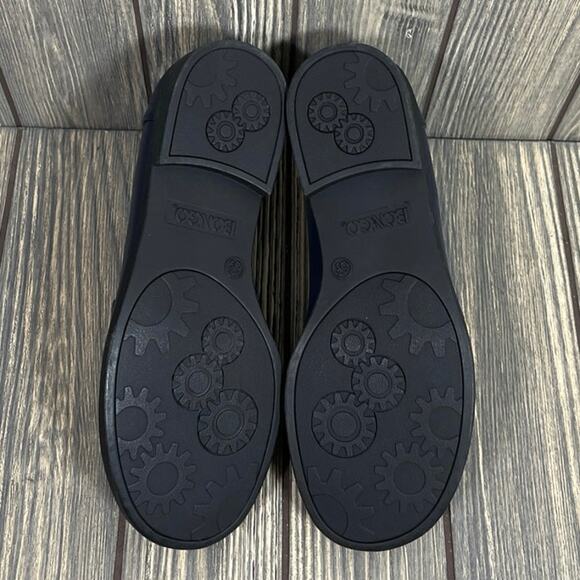 Bongo Women Pennie Loafers Sz 5.5 Teen Y2K 90s Faux Leather Navy Retro Casual - Picture 6 of 9